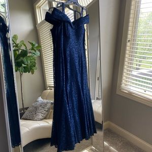 Long, Navy Evening Gown